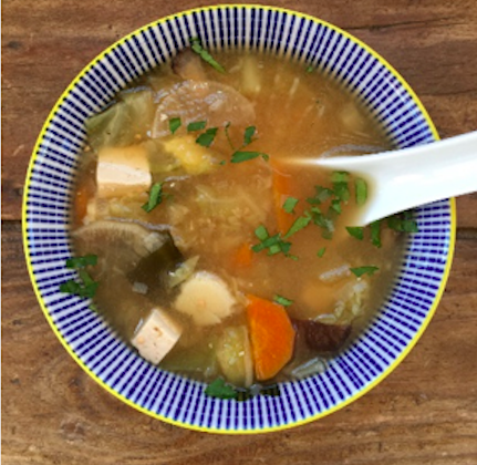 sopa de miso con tofu receta