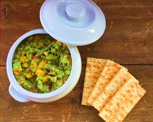 Guacamole con mango receta